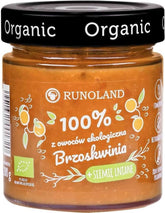 Sød snack fersken med hørfrø BIO 200 g - RUNOLAND